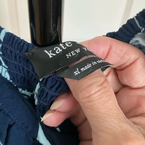 Kate Spade Navy Polka Dot Midi Dress - Picture 9 of 11